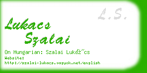 lukacs szalai business card